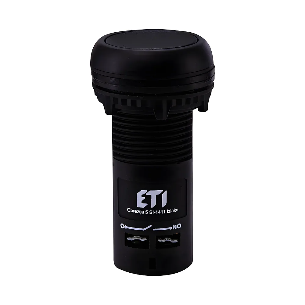 Кнопка керування ECF-10-C заглиблена 1NO чорна ETI 4771453