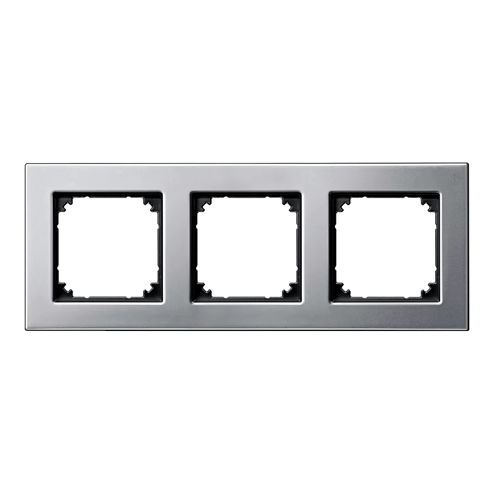 Рамка M-Plan System M 3-постова металева платинове срібло Schneider Electric 475360