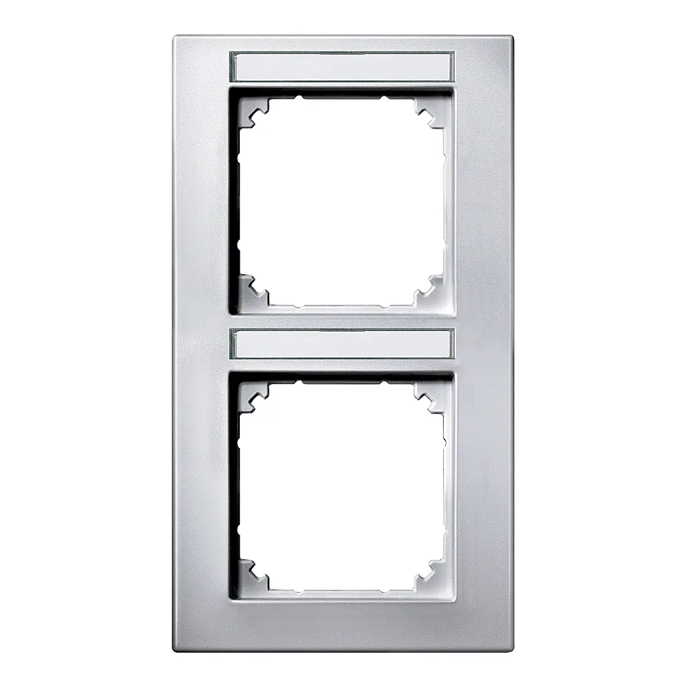 Рамка M-Plan System M 2-постова вертикальна з полем для маркування полярно-біла Schneider Electric 476219