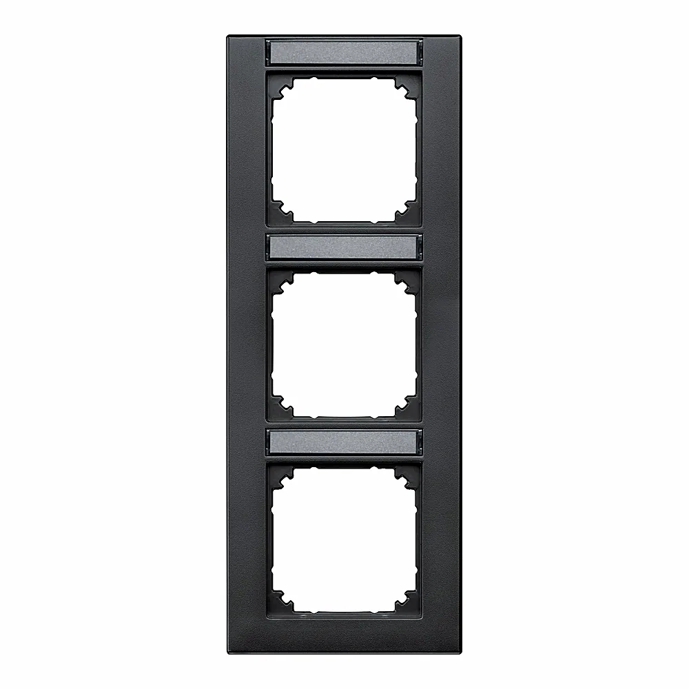 Рамка M-Plan System M 3-постова вертикальна з полем для маркування антрацит Schneider Electric 476314