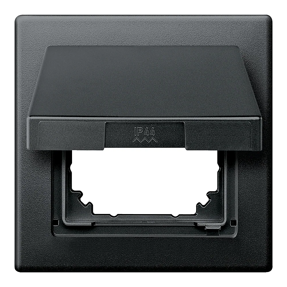Рамка M-Smart System M 1-постова з кришкою IP44 антрацит Schneider Electric 478014