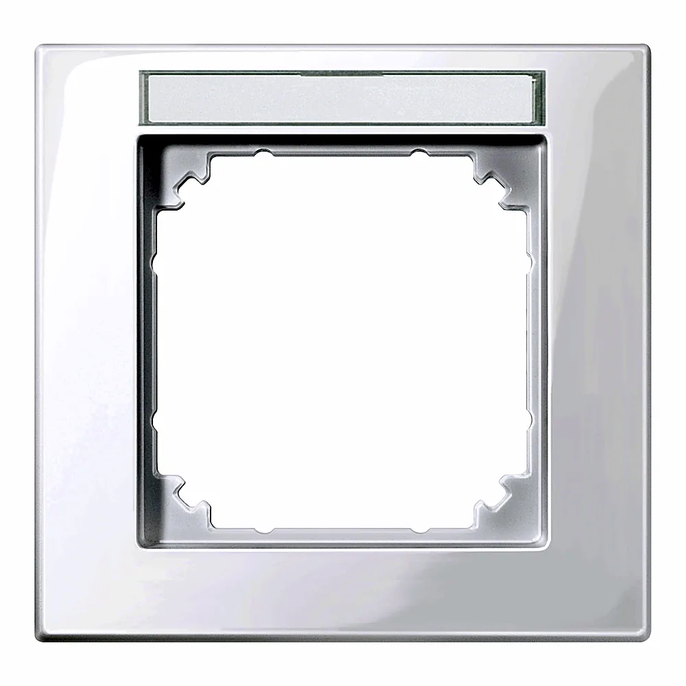 Рамка M-Plan System M 1-постова з полем для маркування активно-біла глянцева Schneider Electric 514125