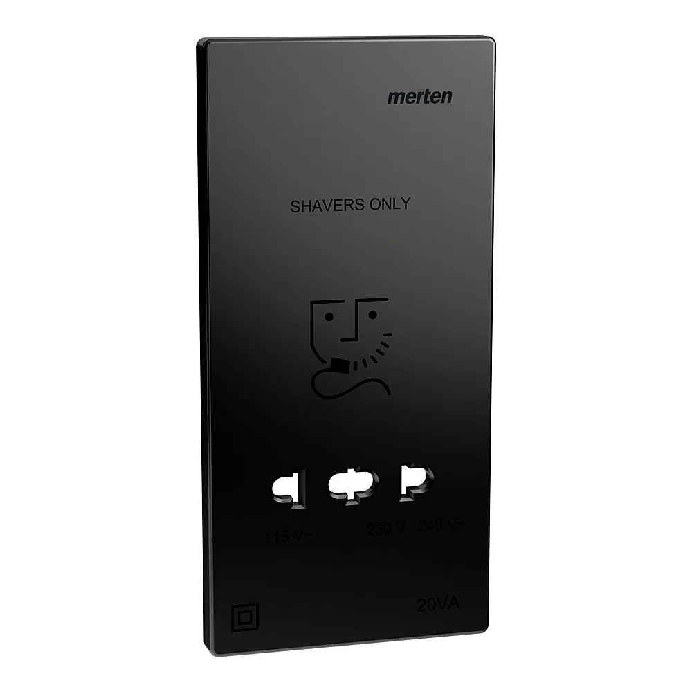 Накладка розетки для гоління System D нержавіюча сталь Schneider Electric MEG2109-3436