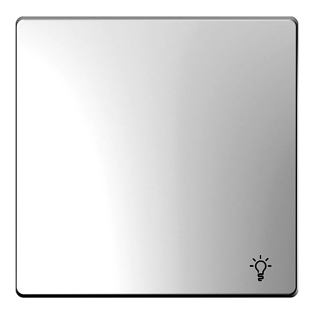 Накладка 1-клавішного вимикача System D з символом світла білий лотос Schneider Electric MEG3302-6035