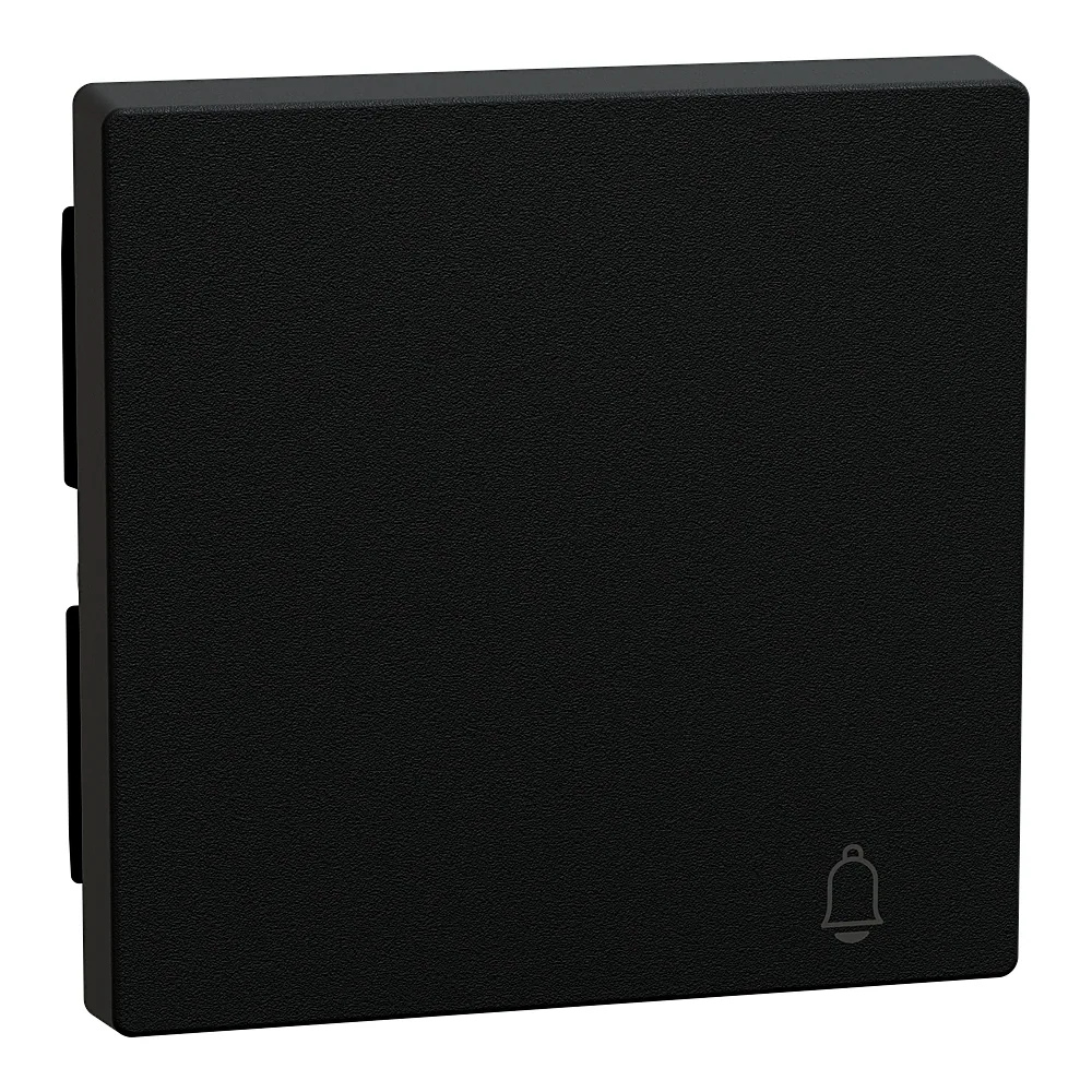 Накладка 1-клавішного вимикача System M з символом дзвінка антрацит Schneider Electric MEG3305-0414