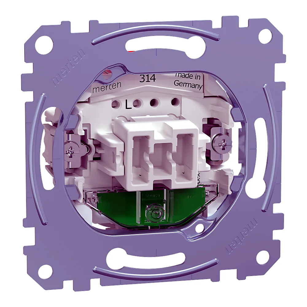 Механізм 1-клавішного перемикача 1P з підсвічуванням 16 АХ Schneider Electric MEG3636-0000