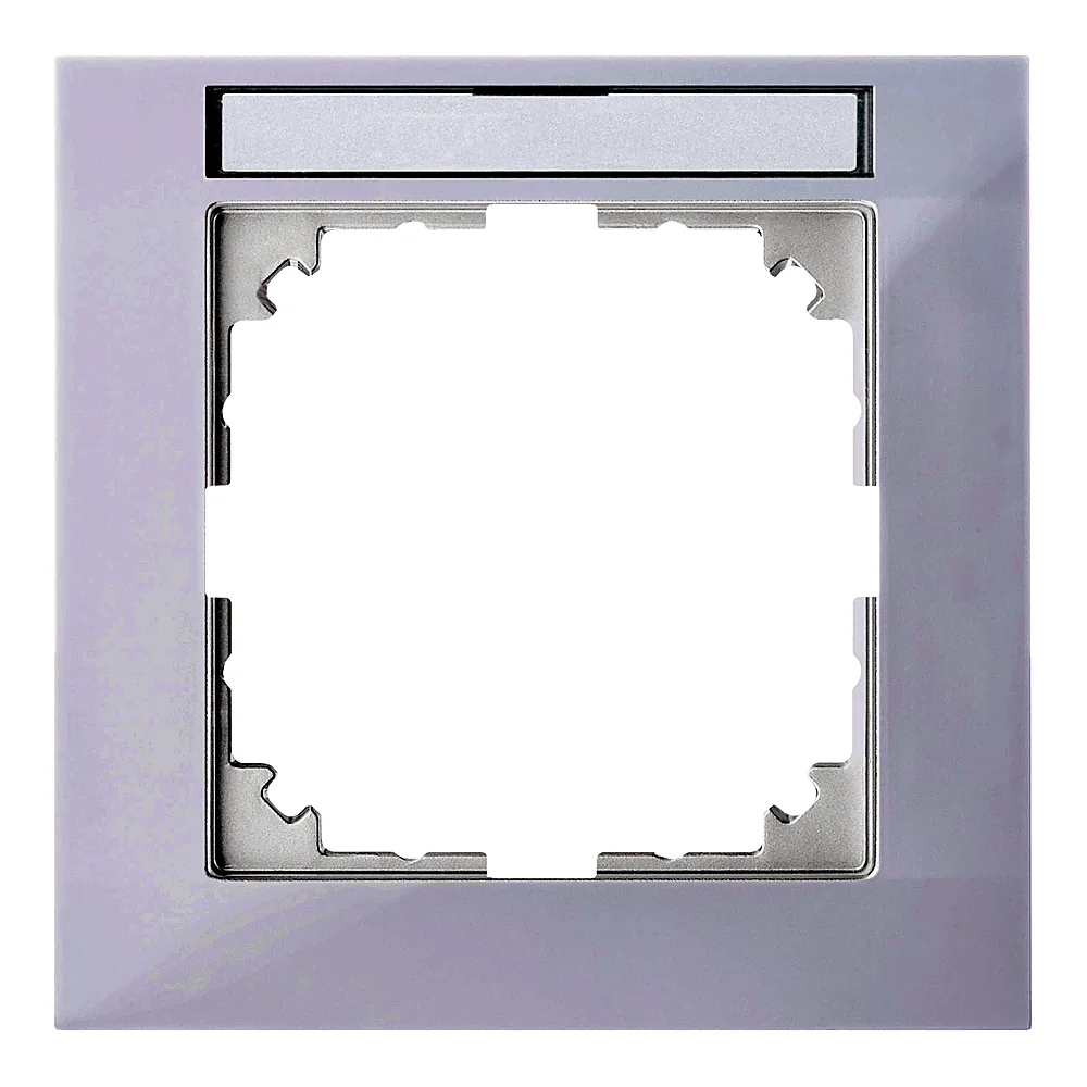Рамка M-Pure System M 1-постова з полем для маркування полярно-біла глянцева Schneider Electric MEG4011-3619