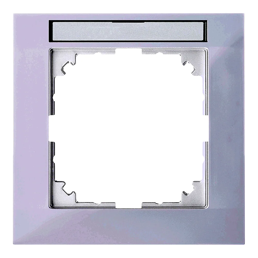 Рамка M-Pure System M 1-постова з полем для маркування активно-біла глянцева Schneider Electric MEG4011-3625