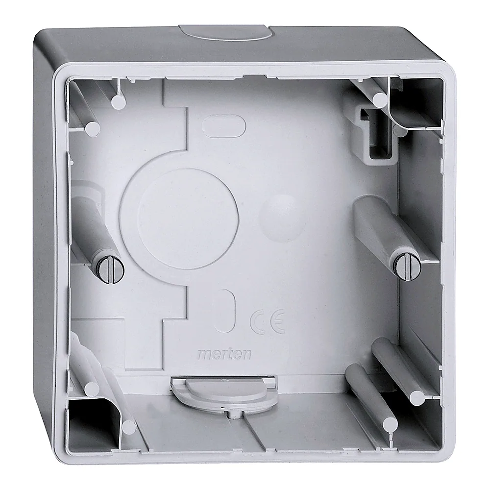 Коробка накладного монтажу M-Smart System M 1-постова активно-біла глянцева Schneider Electric MEG4014-1425