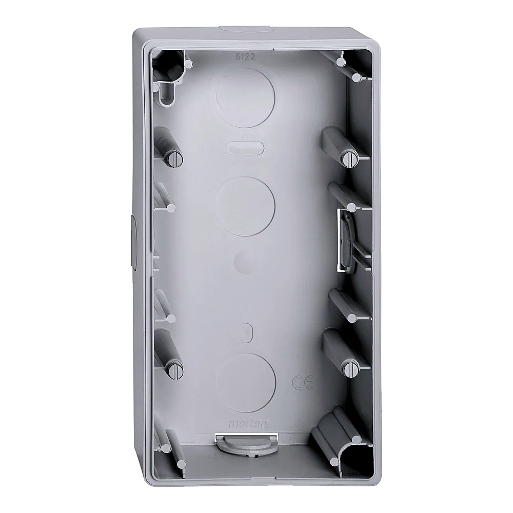 Коробка накладного монтажу M-Smart System M 2-постова активно-біла глянцева Schneider Electric MEG4024-1425