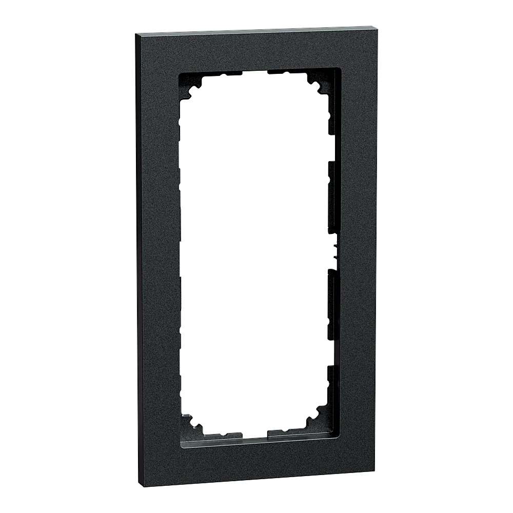 Рамка M-Pure System M 2-постова без перегородки алюміній Schneider Electric MEG4025-3660