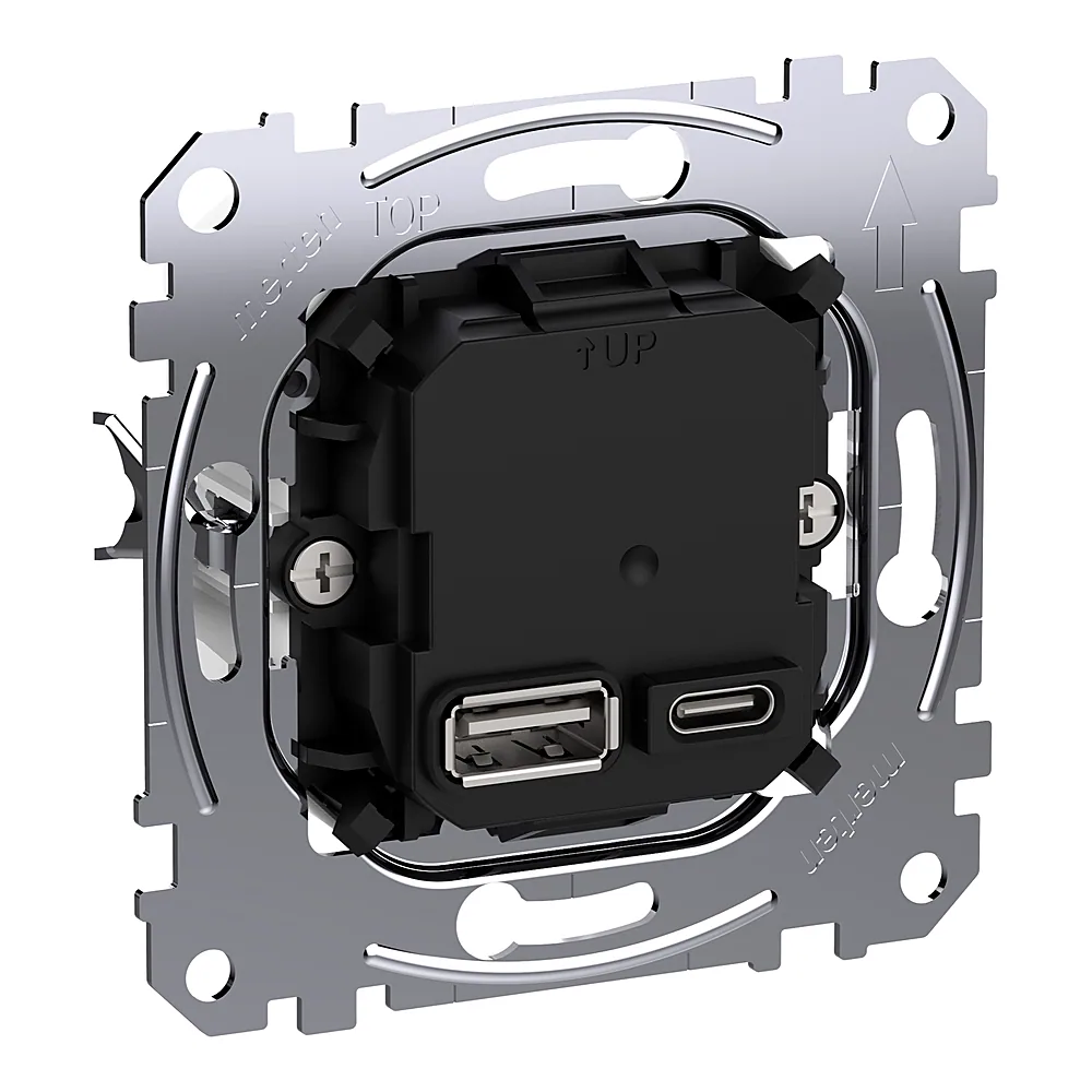 Механізм USB-розетки A+C 45 Вт PD Schneider Electric MEG4366-0120