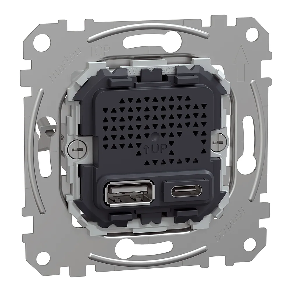 Механізм USB-розетки A+C 21 Вт PD Schneider Electric MEG4366-0140