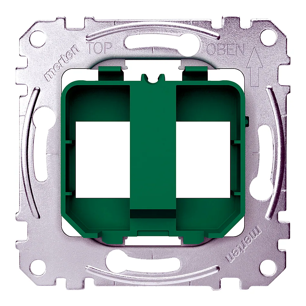 Плата опорна для модульного конектора jack зелена Schneider Electric MEG4566-0004