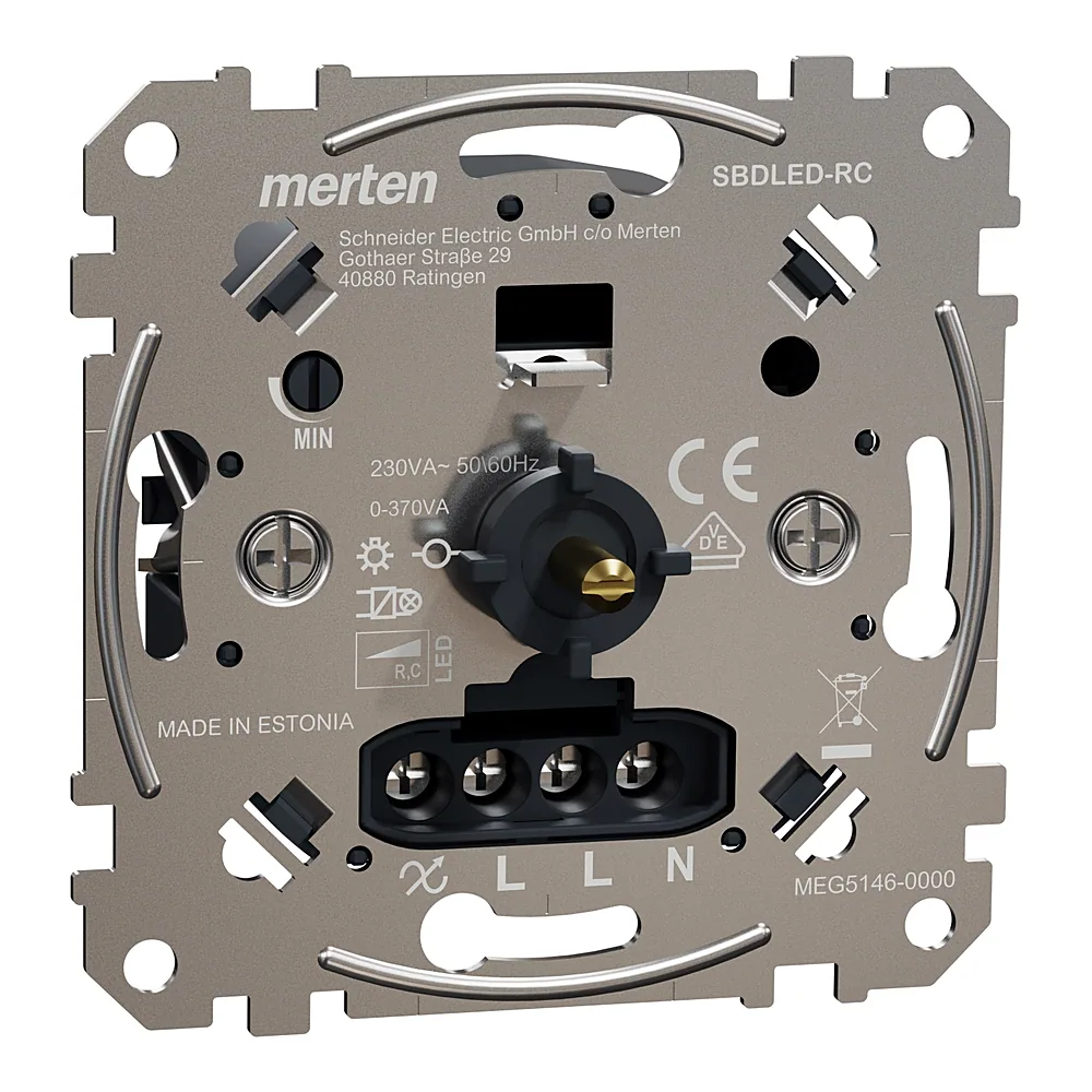 Механізм поворотного димера LED RC 230 В 0-370 Вт Schneider Electric MEG5146-0000