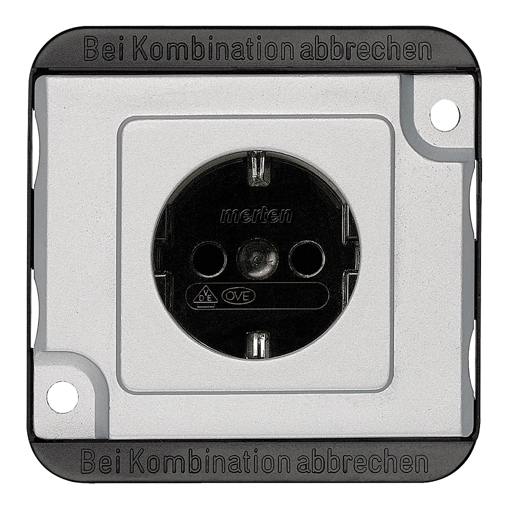 Розетка Panzer з заземленням зі шторками 16 А алюмінієва Schneider Electric MTN2300-7060