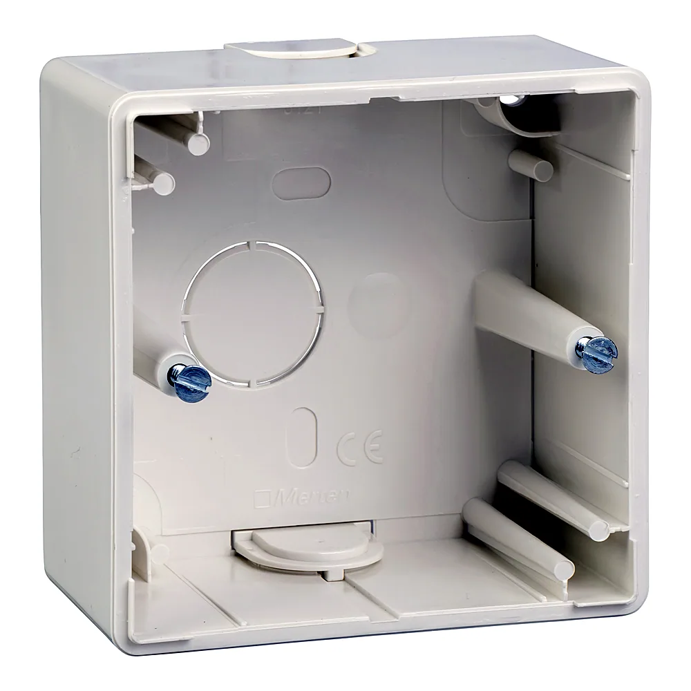 Корпус M-Smart System M для накладного монтажу 1-постовий полярно-білий глянцевий Schneider Electric MTN512119