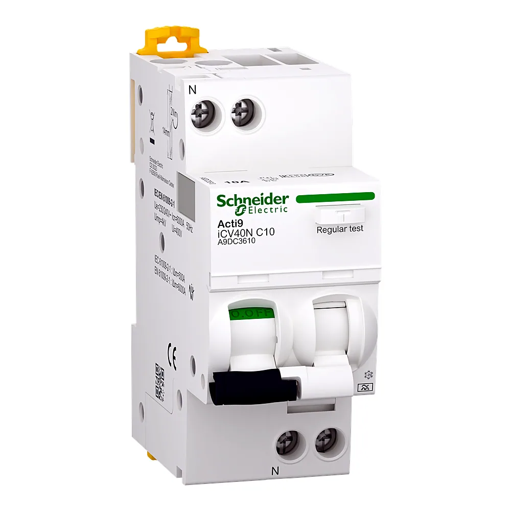 Диференційний автоматичний вимикач Acti9 iCV40N 1P+N C 10 А 6 кА 30 мА тип A Schneider Electric A9DC3610