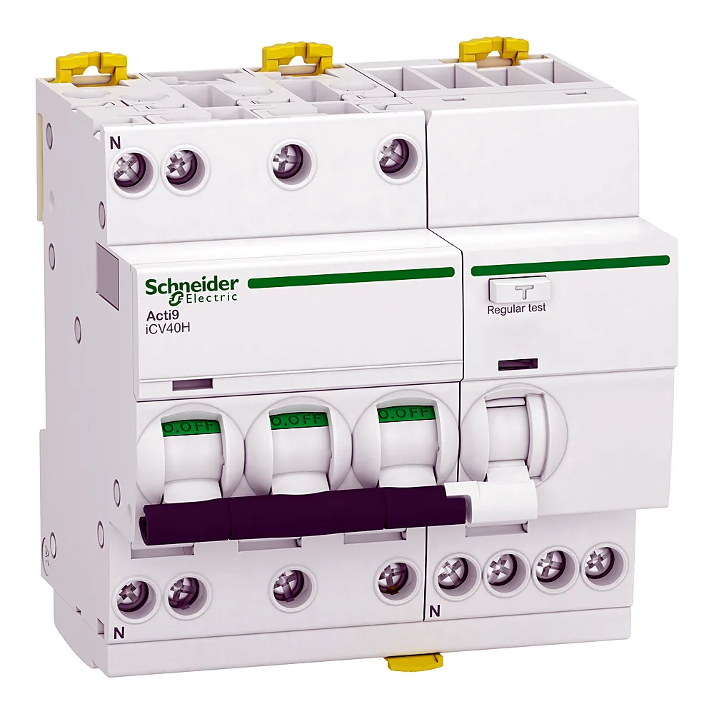Диференційний автоматичний вимикач Acti9 iCV40H 3P+N C 6 А 10 кА 30 мА тип A Schneider Electric A9DC4706