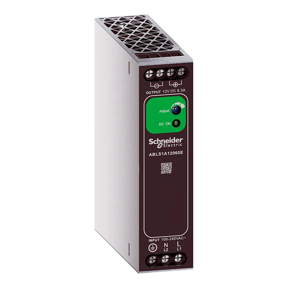 Блок живлення Modicon Easy 1-фазний 12 В DC 6,3 А 75 Вт Schneider Electric ABLS1A12060E
