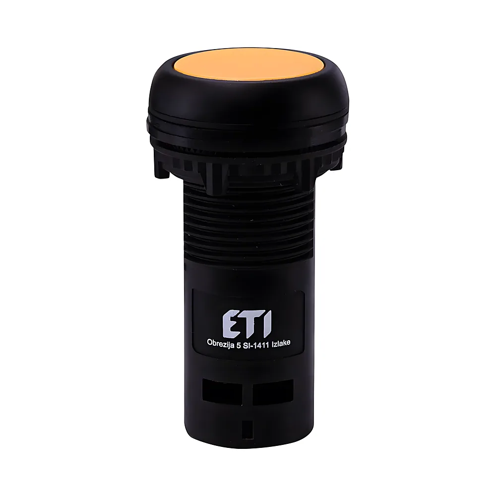 Кнопка ECF-01-Y моноблочна заглиблена жовта 1NC ETI 4771462