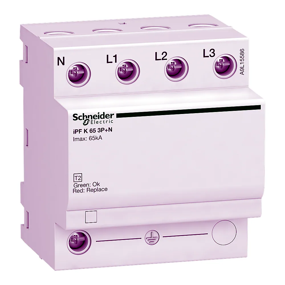 Обмежувач перенапруг Acti9 iPF65 3P+N 65 кА 340 В Schneider Electric A9L15586