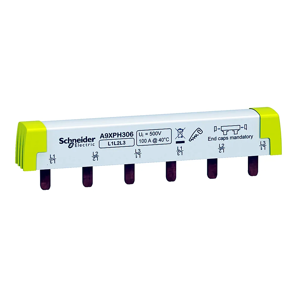 Шина гребінчаста Acti9 3L крок 18 мм 6 модулів 100 А Schneider Electric A9XPH306