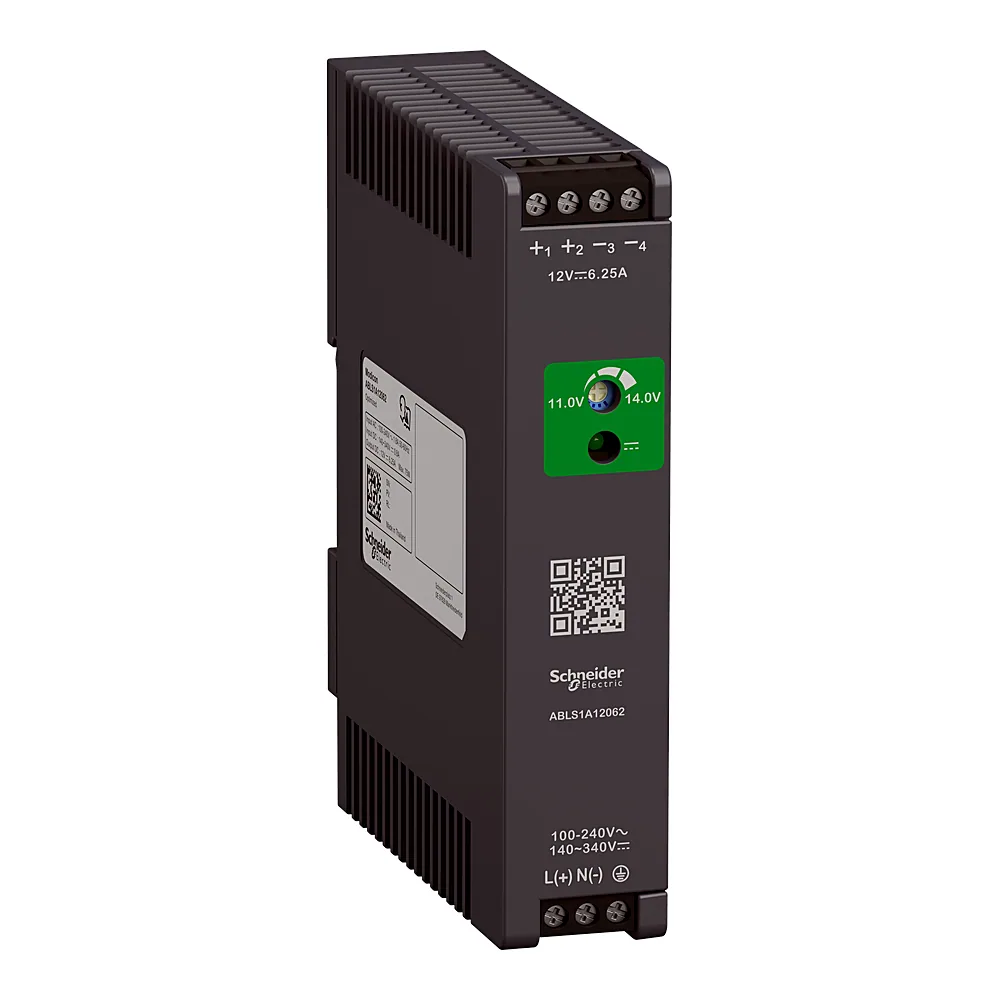 Блок живлення Modicon оптимізований 1-фазний 12 В DC 6,25 А Schneider Electric ABLS1A12062