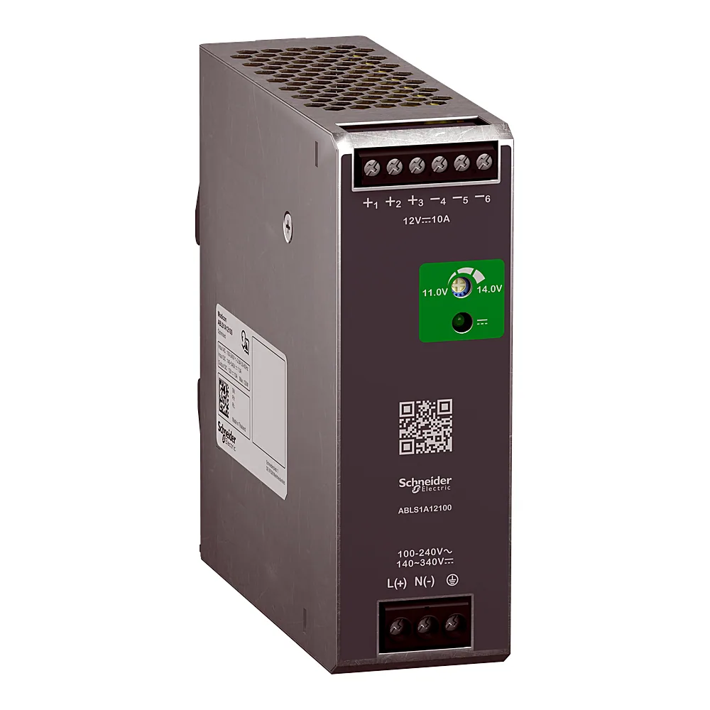 Блок живлення Modicon оптимізований 1-фазний 12 В DC 10 А Schneider Electric ABLS1A12100