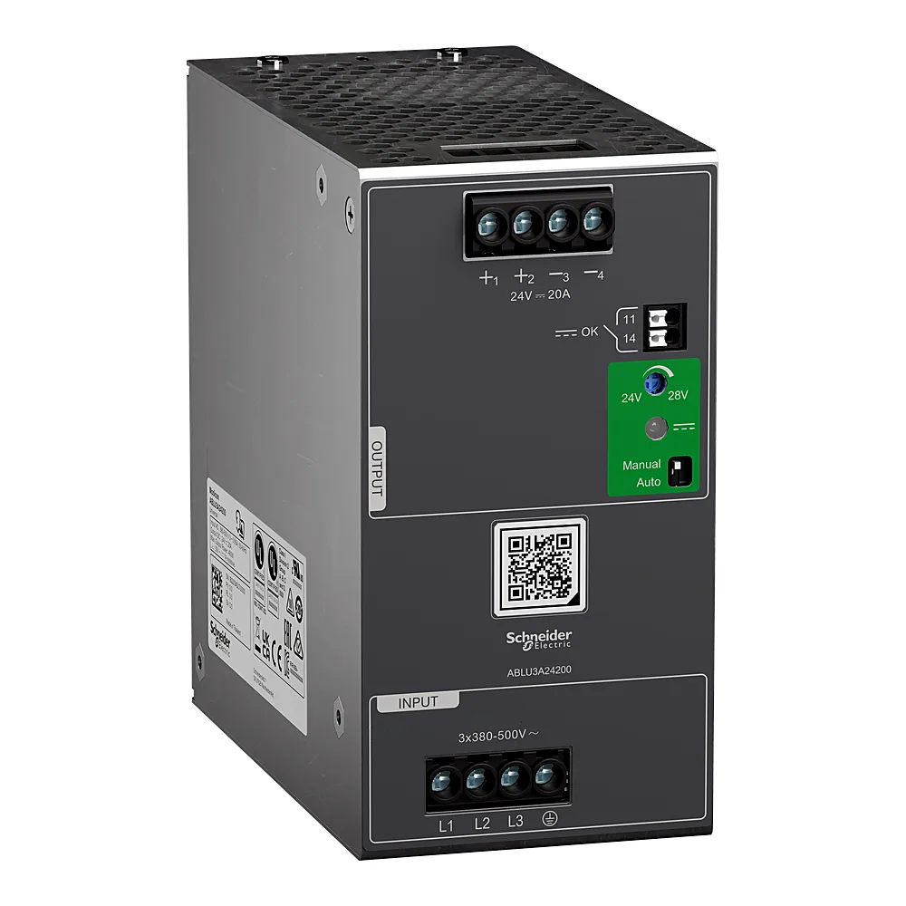 Блок живлення універсальний 3-фазний 380-500 В AC 24 В DC 20 А Schneider Electric ABLU3A24200