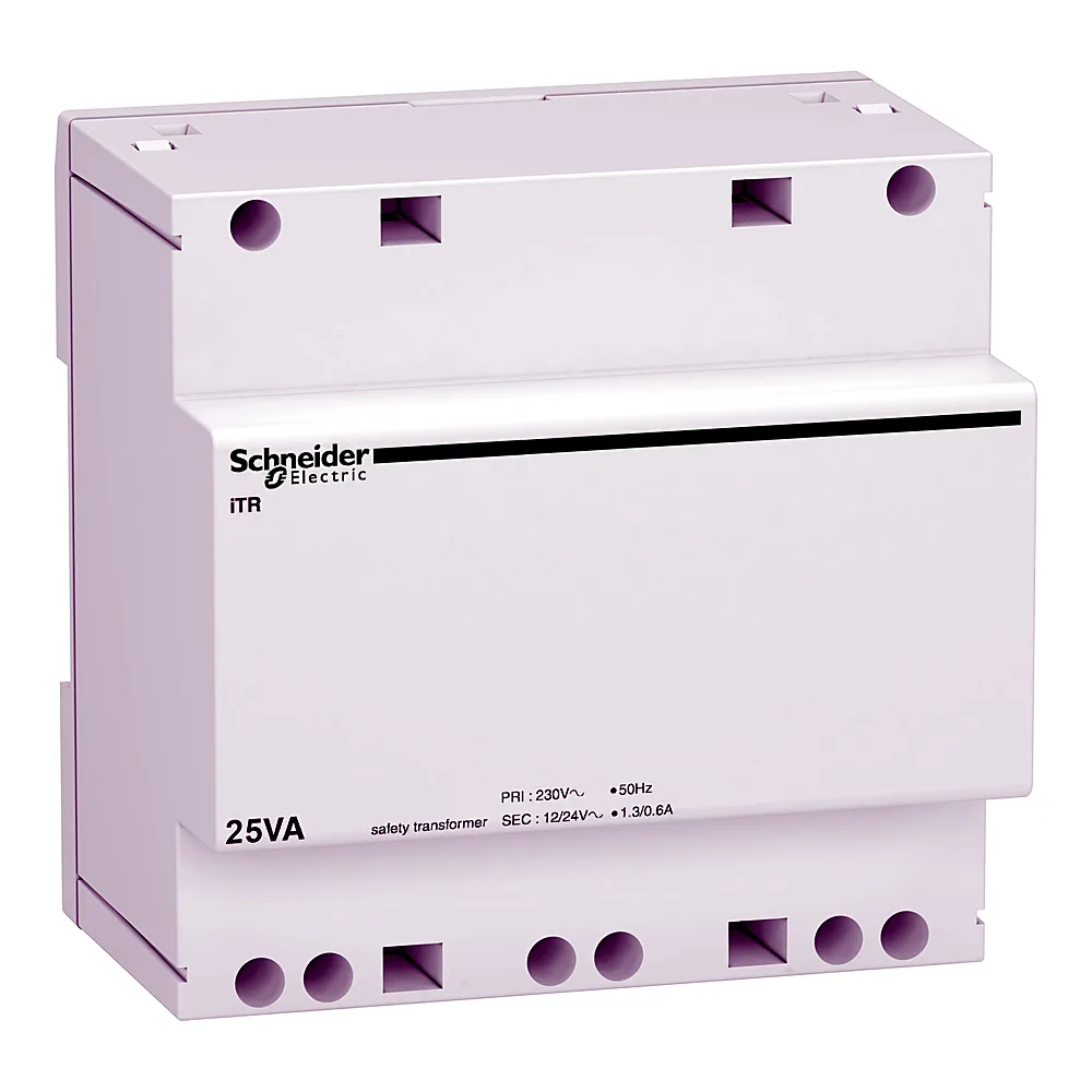 Трансформатор захисний Acti9 iTR 230/12-24 В 25 ВА DIN Schneider Electric A9A15219