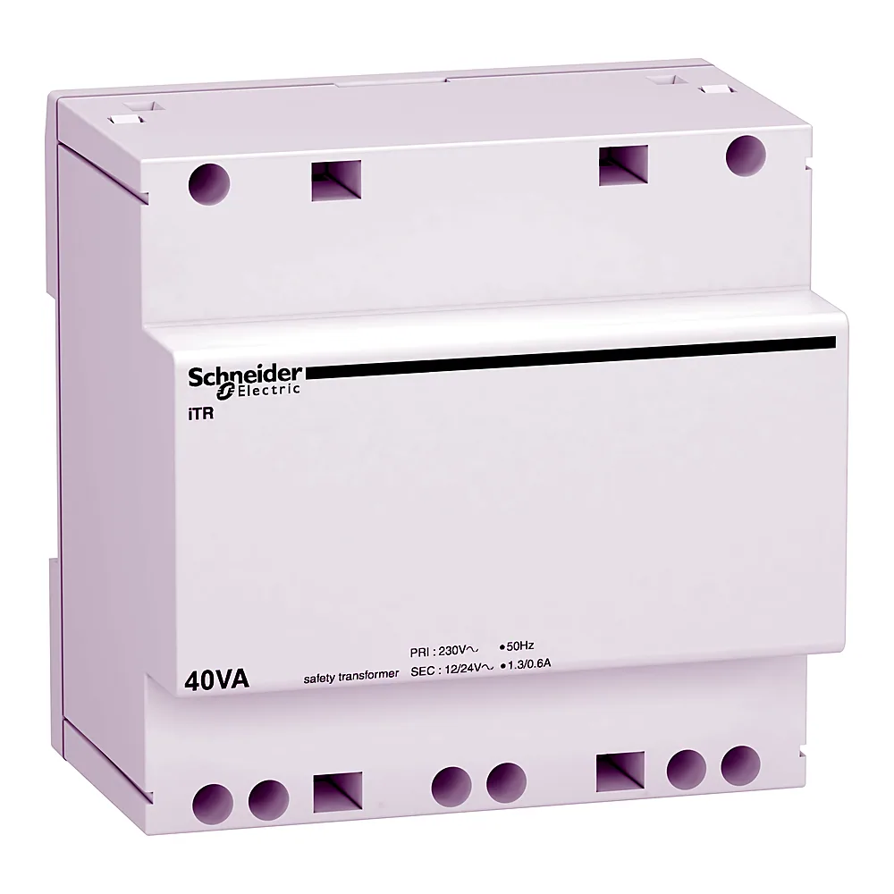 Трансформатор захисний Acti9 iTR 230/12-24 В 40 ВА DIN Schneider Electric A9A15220