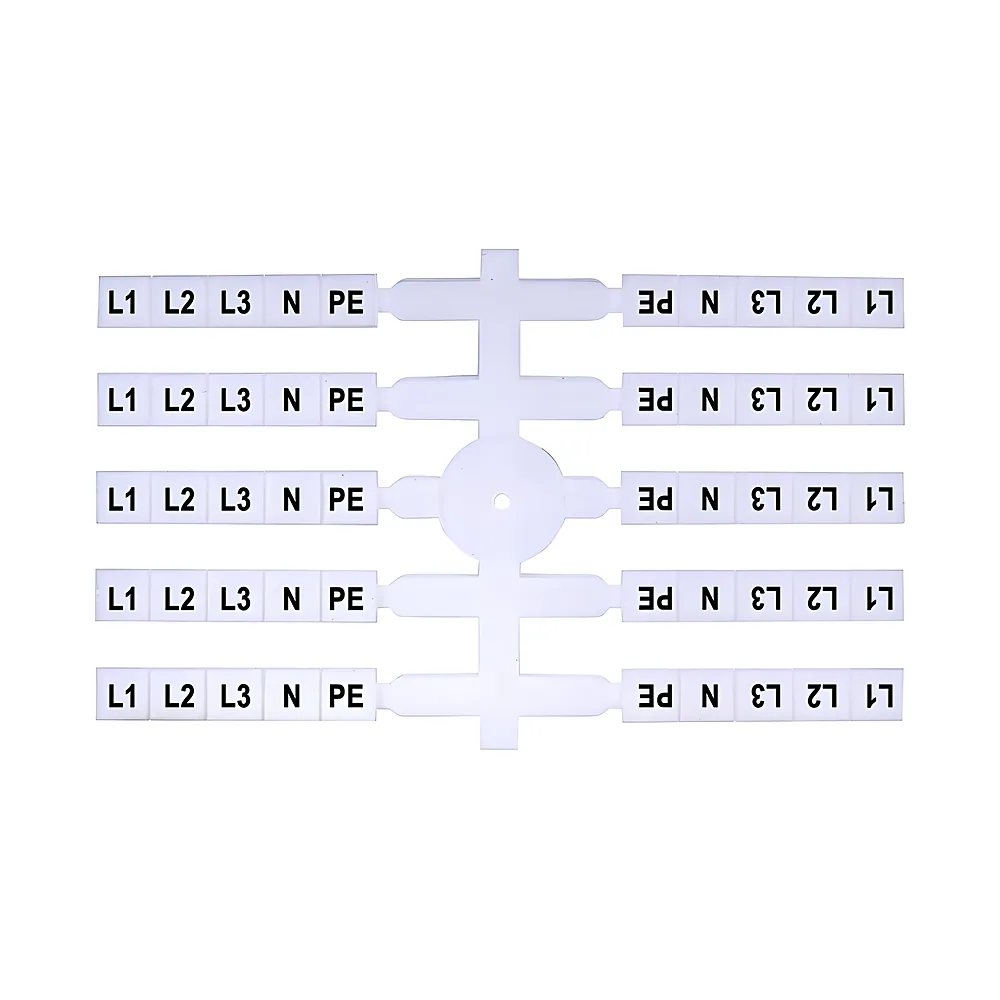 Табличка маркувальна EO3 L1 L2 L3 N PE (200 шт) ETI 3901816