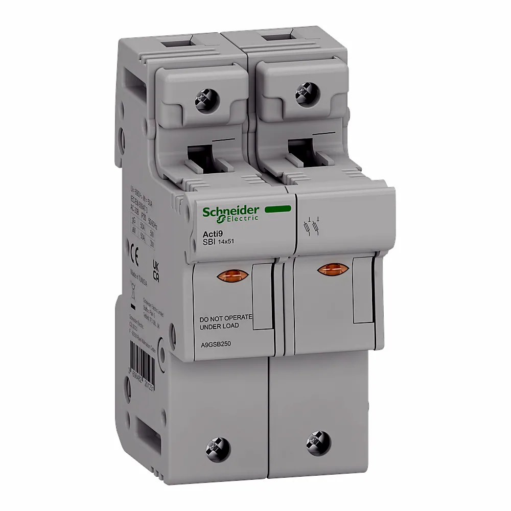 Роз'єднувач-запобіжник Acti9 SBI 2P 50 А 14х51 мм Schneider Electric A9GSB250