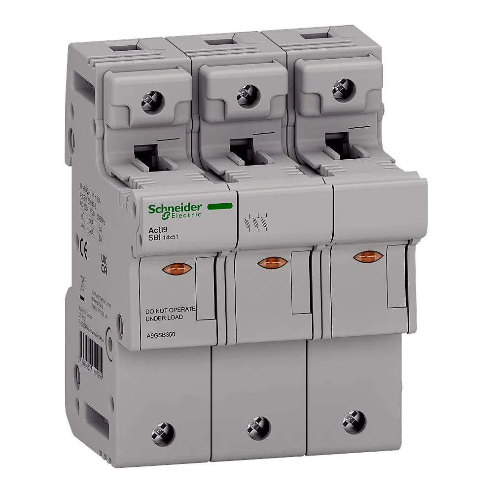 Роз'єднувач-запобіжник Acti9 SBI 3P 50 А 14х51 мм Schneider Electric A9GSB350