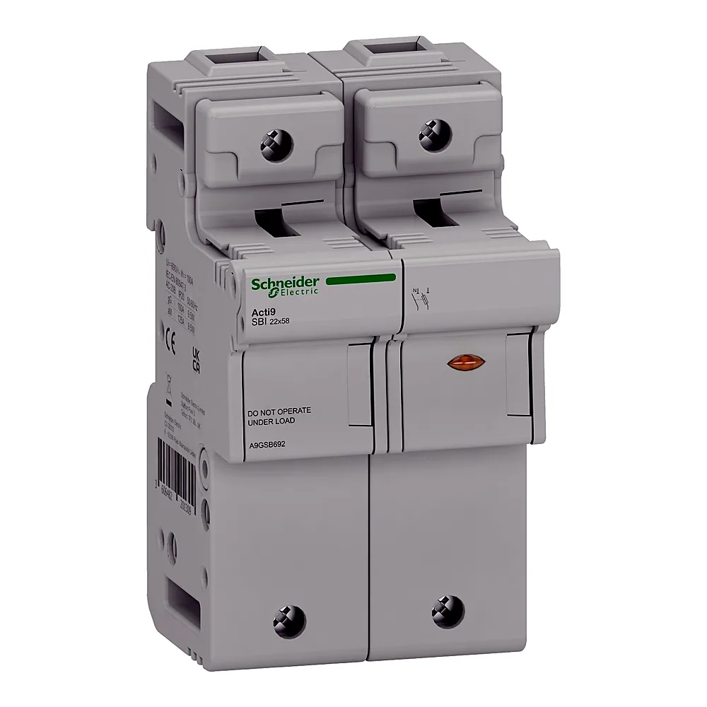Роз'єднувач-запобіжник Acti9 SBI 1P+N 125 А 22х58 мм Schneider Electric A9GSB692