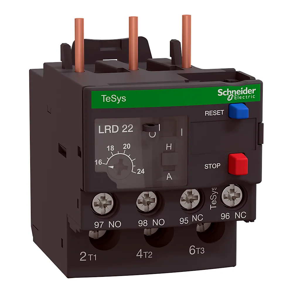 Теплове реле TeSys Deca 16-24 А клас 10A 1NO+1NC Schneider Electric LRD226