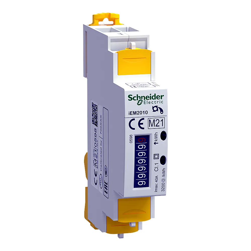 Лічильник електроенергії Acti9 iEM2010 1-фазний 40 А 230 В з дисплеєм Schneider Electric A9MEM2010