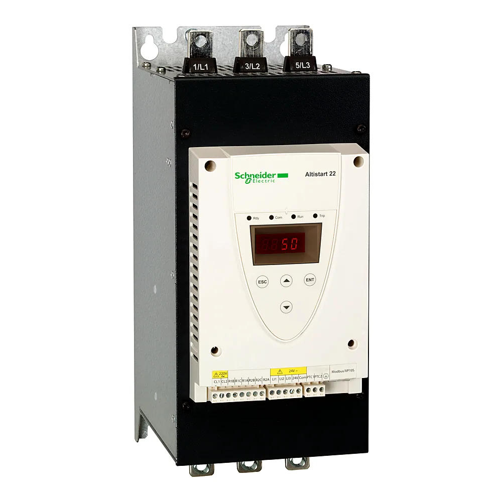 Пристрій плавного пуску Altistart ATS22 170 А 230-440 В 3-фазний з вбудованим байпасом Schneider Electric ATS22C17Q