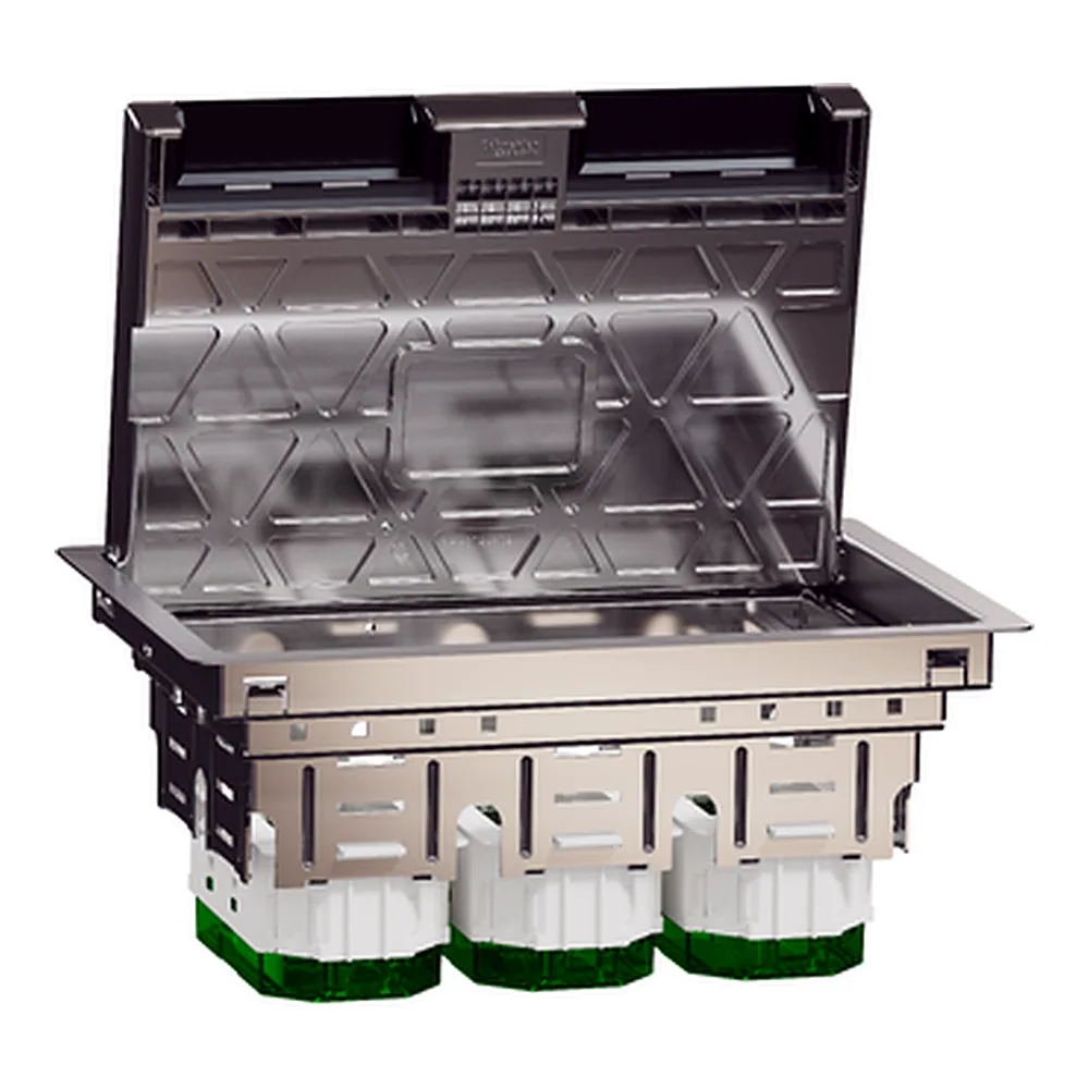 Підлоговий лючок Unica System+ металевий L 6 модулів Schneider Electric INS52123