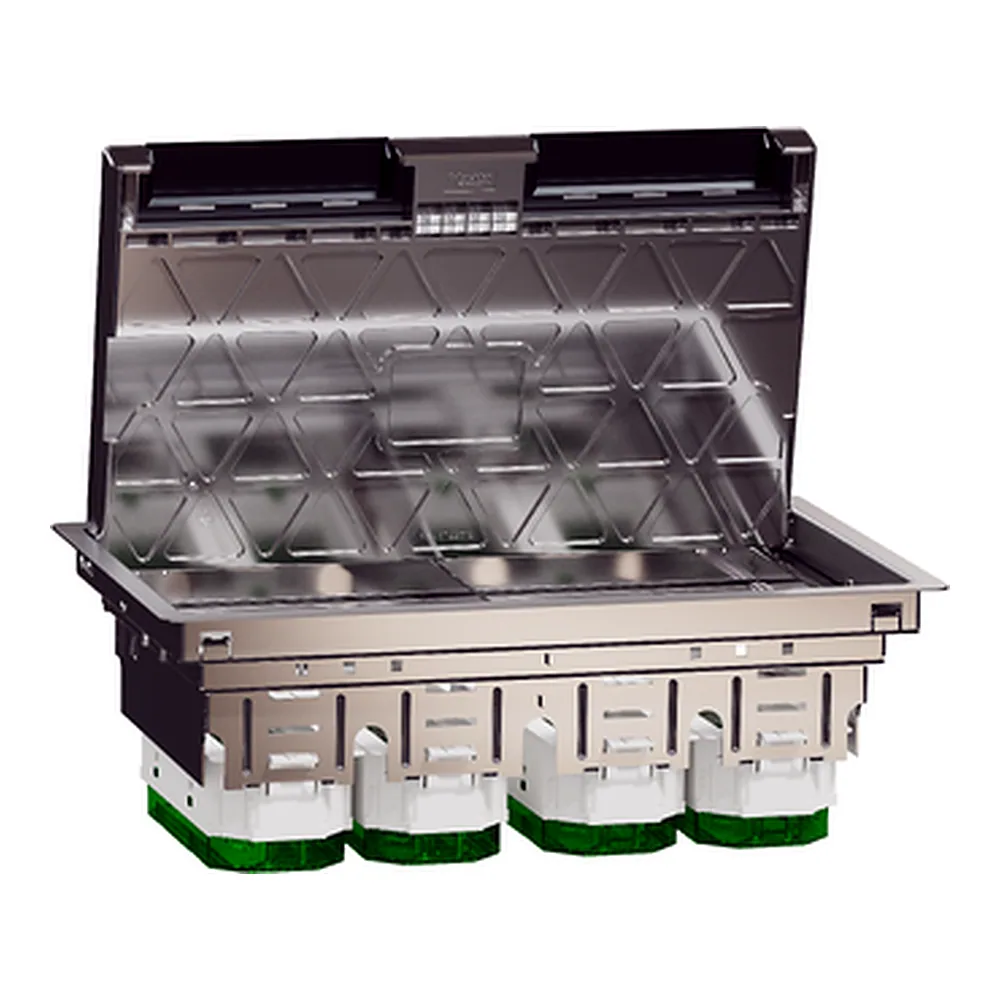 Підлоговий лючок Unica System+ металевий XL 12 модулів Schneider Electric INS52127