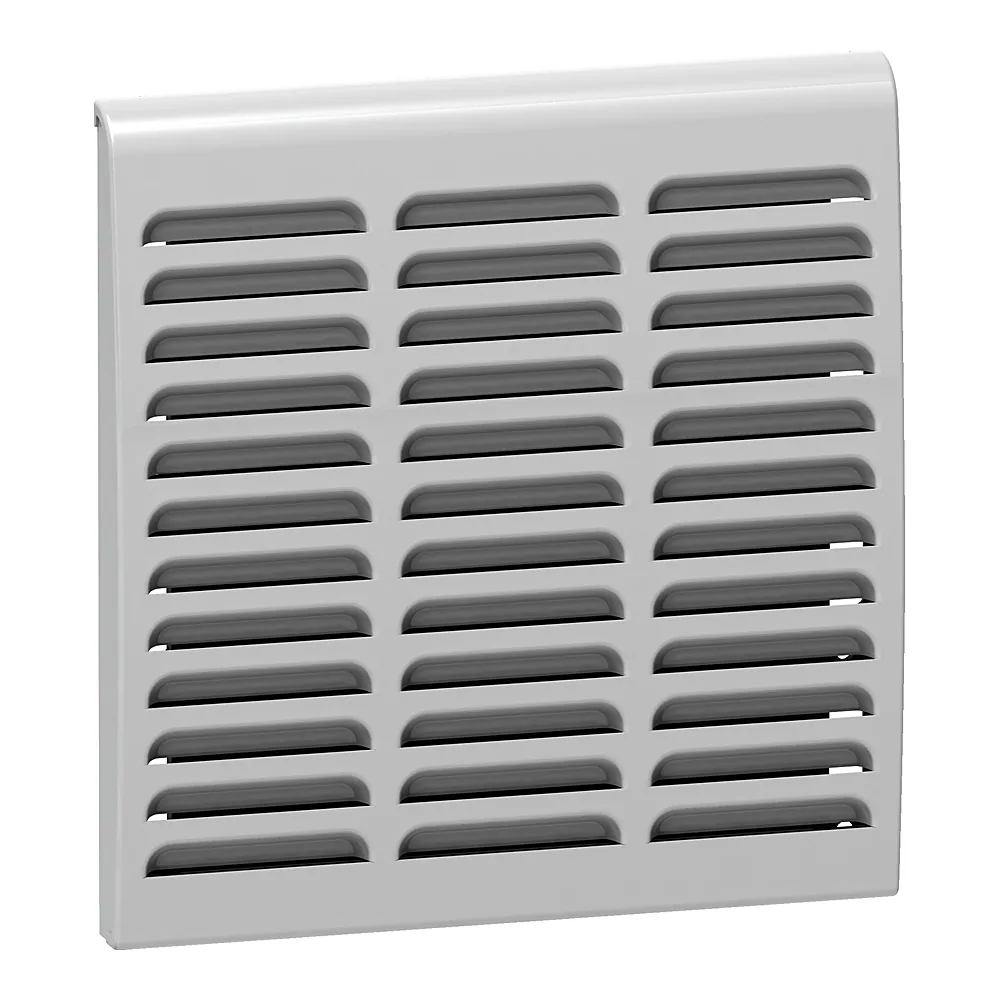 Решітка вентиляційна випускна ClimaSys CA 223х223 мм металева IP55 RAL 7035 Schneider Electric NSYCAG223LFHD