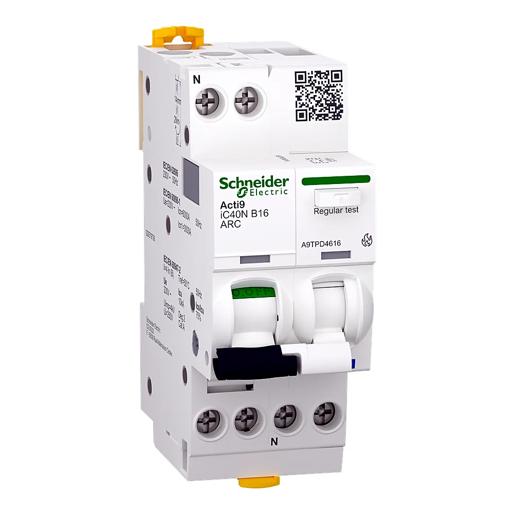 Пристрій захисту від дугового замикання Acti9 iC40N ARC 1P+N B 16 А 6 кА Schneider Electric A9TPD4616
