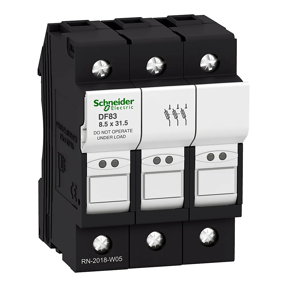 Тримач запобіжника TeSys DF 3P 25 А 8,5х31,5 мм Schneider Electric DF83