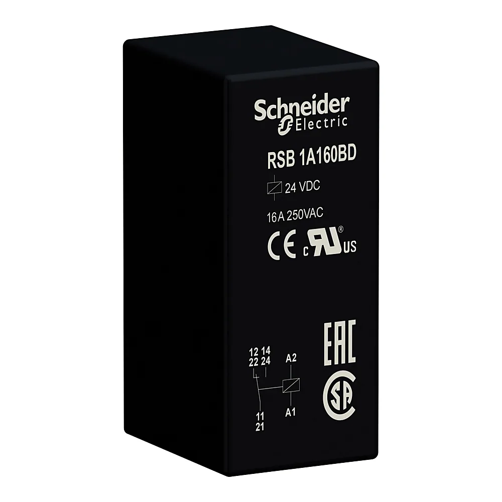 Реле проміжне RSB 1CO 16 А 24 В DC Schneider Electric RSB1A160BD