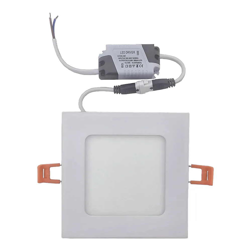 Світильник врізний LED Square Downlight 6 Вт 220 В 4000 К 420 лм алюмінієвий TECHNO SYSTEM TNSy5000130