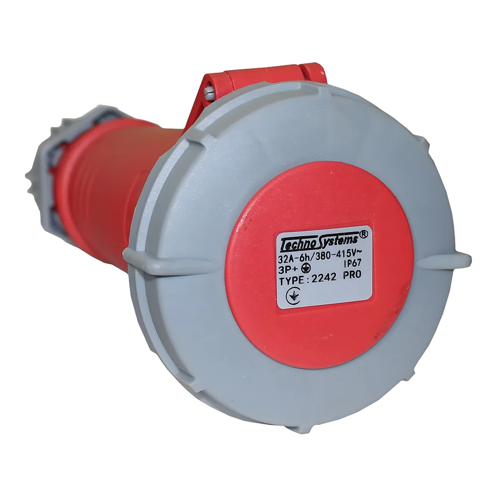 Розетка 2242 PRO переносна 3P+PЕ 32 А 380 В IP67 TECHNO SYSTEM TNSy5502056