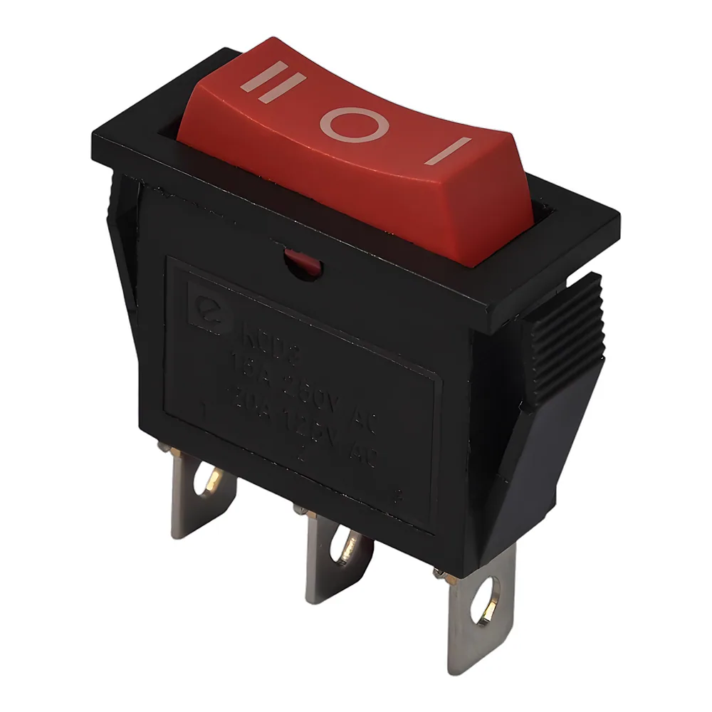 Перемикач KCD3-103 R/B Перемикач 1 клав перекидний (червоний) TECHNO SYSTEM TNSy5500850