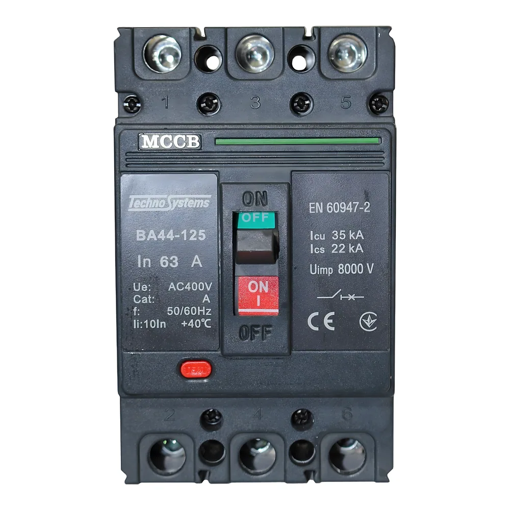 Автоматичний вимикач ВА44-125 3P 63 А 35кА TECHNO SYSTEM TNSy5506726