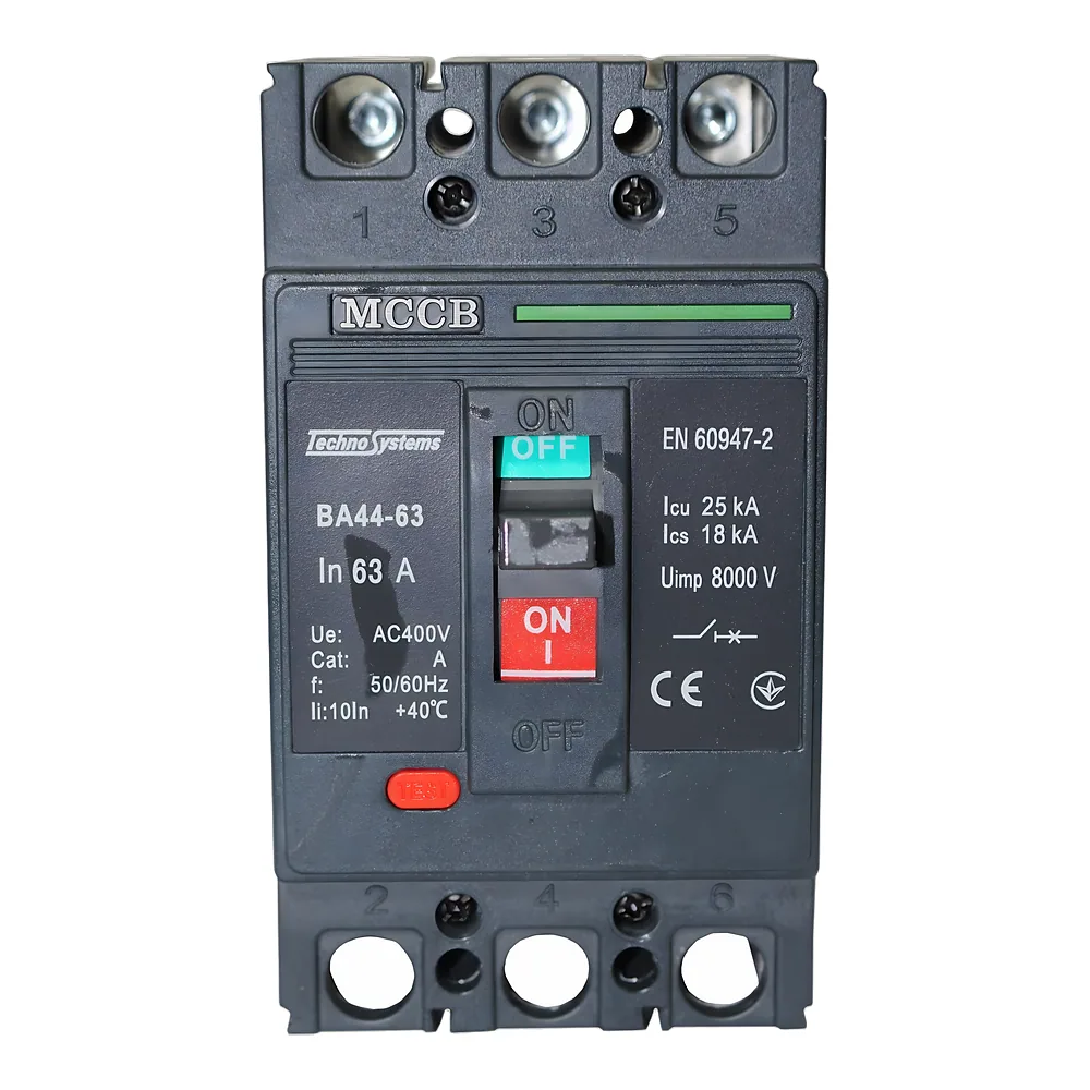 Автоматичний вимикач ВА44-63 3P 63 А 25кА TECHNO SYSTEM TNSy5506720